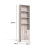 Casart 6-Tier Bookshelf 180cm Tall Bookcase w/4 Open Cubes & Double Doors Grey 2