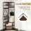 Casart Corner Hall Tree Hallway 5-Tier Coat Rack w/Shoe Storage Bench-Coffee 7