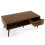 Casart 109 CM Rectangular Wooden TV Stand Entertainment Center w/Open Shelf Rustic Brown 9