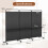 Casart 3-Panel Folding Room Divider 188cm Rolling Privacy Screen-Black 2