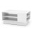 Casart Modern Coffee Table 86cm Long Rectangle Center Table w/Storage Shelves White 9