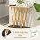 Casart Console Table 100cm Extra Long Entry Table w/ Faux Marble Top-White 3