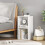Casart Set of 4 Cube Storage Organizer Stackable Book Shelf White 9