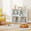 Casart Set of 4 Cube Storage Organizer Stackable Book Shelf White 6