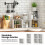 Casart Set of 4 Cube Storage Organizer Stackable Book Shelf White 4