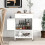 Casart Rolling Kitchen Island Cart Mobile Serving Cart with Drawer-White 6