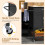 Casart Rolling Kitchen Island Cart Mobile Serving Cart with Drawer-Black 9