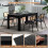 Casart 160 CM Extension Dining Table 8 People Kitchen Expandable Table 7