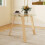 Casart 35.5” Circle Kitchen Table Round Glass Dining Table for 4-Natural 3
