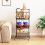 Casart Kitchen Storage Cart on Wheels Fruit and Vegetable Storage Cart-Black 4