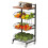 Casart Kitchen Storage Cart on Wheels Fruit and Vegetable Storage Cart-Black 1