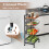 Casart Kitchen Storage Cart on Wheels Fruit and Vegetable Storage Cart-Black 10