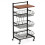 Casart Kitchen Storage Cart on Wheels Fruit and Vegetable Storage Cart-Black 8
