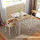 Casart 3-Piece Kitchen Dining Room Furniture Dining Table Set for 2-White 6