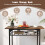 Casart Dining Table Set for 2 3-Piece Wood Rectangular Table & Chair Set w/ Metal Frame Coffee 4