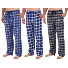 3er-Pack: Herren-Pyjamahose aus Baumwolle, superweich, Flanellhose, Fleece, Buffalo Plaid, Pyjama-Geschenke, Lounge-Hose, Nachtw sche, Weihnachte
