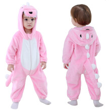 Disfraz de dinosaurio tigre para ni   os y beb   s de TONWHAR, mono con capucha, talla 18-24 meses (altura: 32-35), color rosa