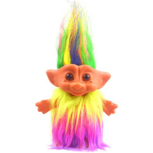Vintage Troll Dolls Chromatic Adorable for Collections School Project Arts and Crafts Party Favors - 7.5"""" Tall Dress(Include The Length of Hair)