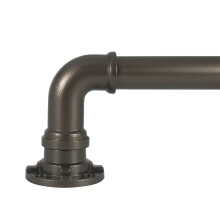 Conjunto de Vara de Cortina Telescópica Decopolitan Industrial, 18-36", Bronze