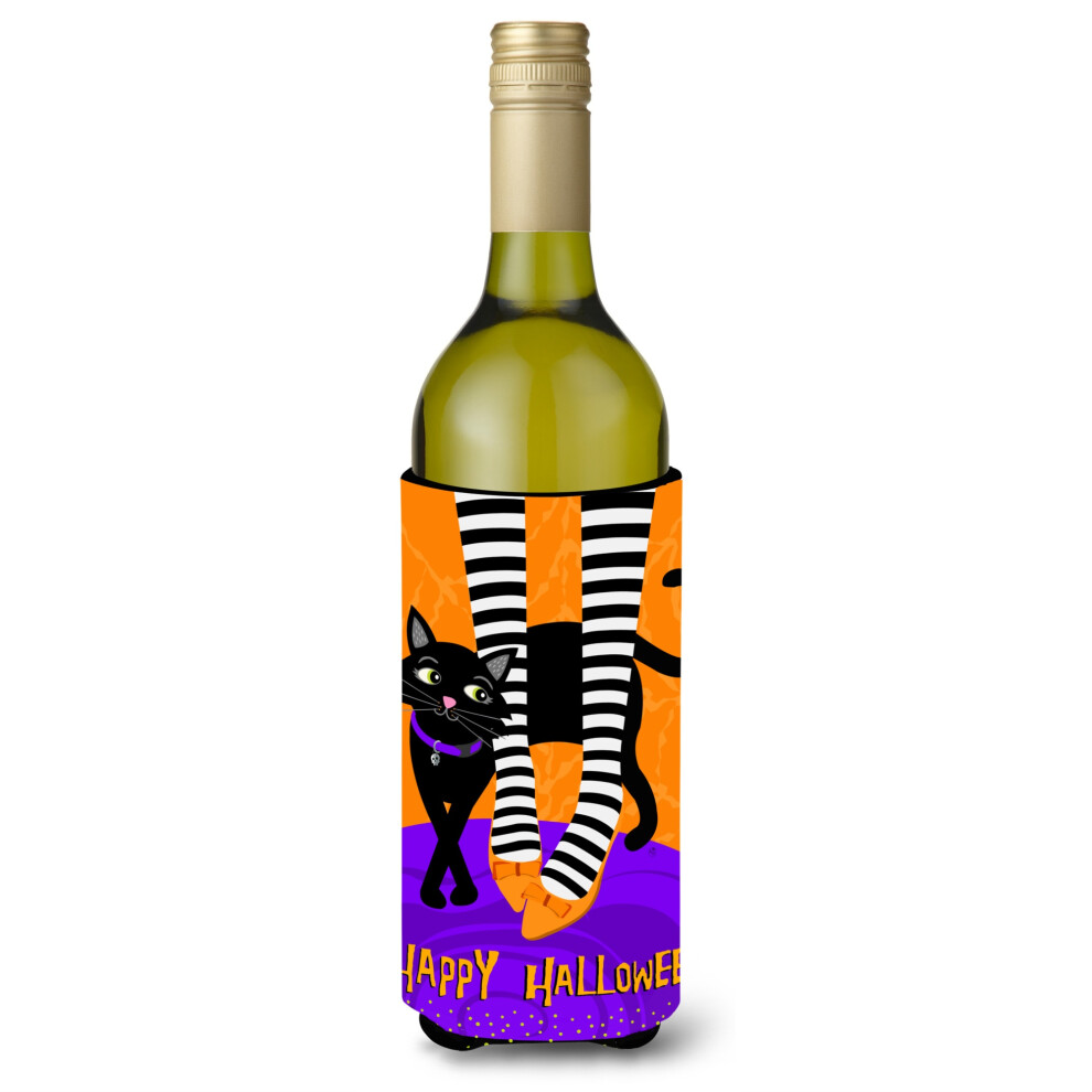 ""Caroline's Treasures Halloween Heksenvoeten Wijnfles Isolator Hugger Koude Drankkoelers Literk Multicolor""-image