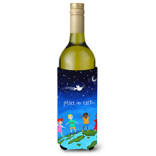 Caroline's Treasures Peace on Earth Weinflaschen-Isolator Hugger cold-beverage-koozies LITERK Mehrfarbig