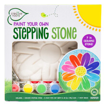 Creative Roots Mosaic Flower Garden Stepping Stone Kit inkluderar 7-tums keramisk sten och 6 livliga mlar DIY-steg Stone Kit fr barn i ldrarna