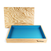 PlayTherapySupply Sabbiera in legno Basic con coperchio