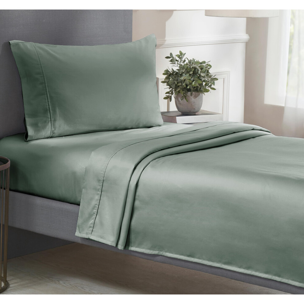 California Design Den Soft 100% Cotton Sheets  Twin XL Sheets Set 3 Pieces  400 Thread Count Sateen  Dorm Rooms & Adults  Deep Pocket Sheets  Cooling-image-OPC-PFM5MGD-NEW