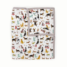 Little Unicorn-Woof Friends Cotton Muslin Quilt X-Large Filt 100% Cotton Super Super Soft Toddlers and Adults X-Large 60 X 72 Machine Washable