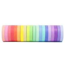VIVIQUEN Set de 20 role de banda Washi Banda de mascare colorata Pachet benzi sub?iri decorative pentru copii ?i cadouri Warpping (7,5 mm)