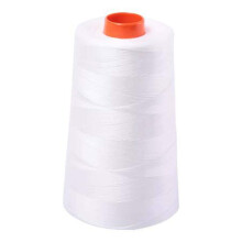Aurifil 2021 50 WT 100% bomuldstr?d 6 452 yard kegle Natural White (4667)