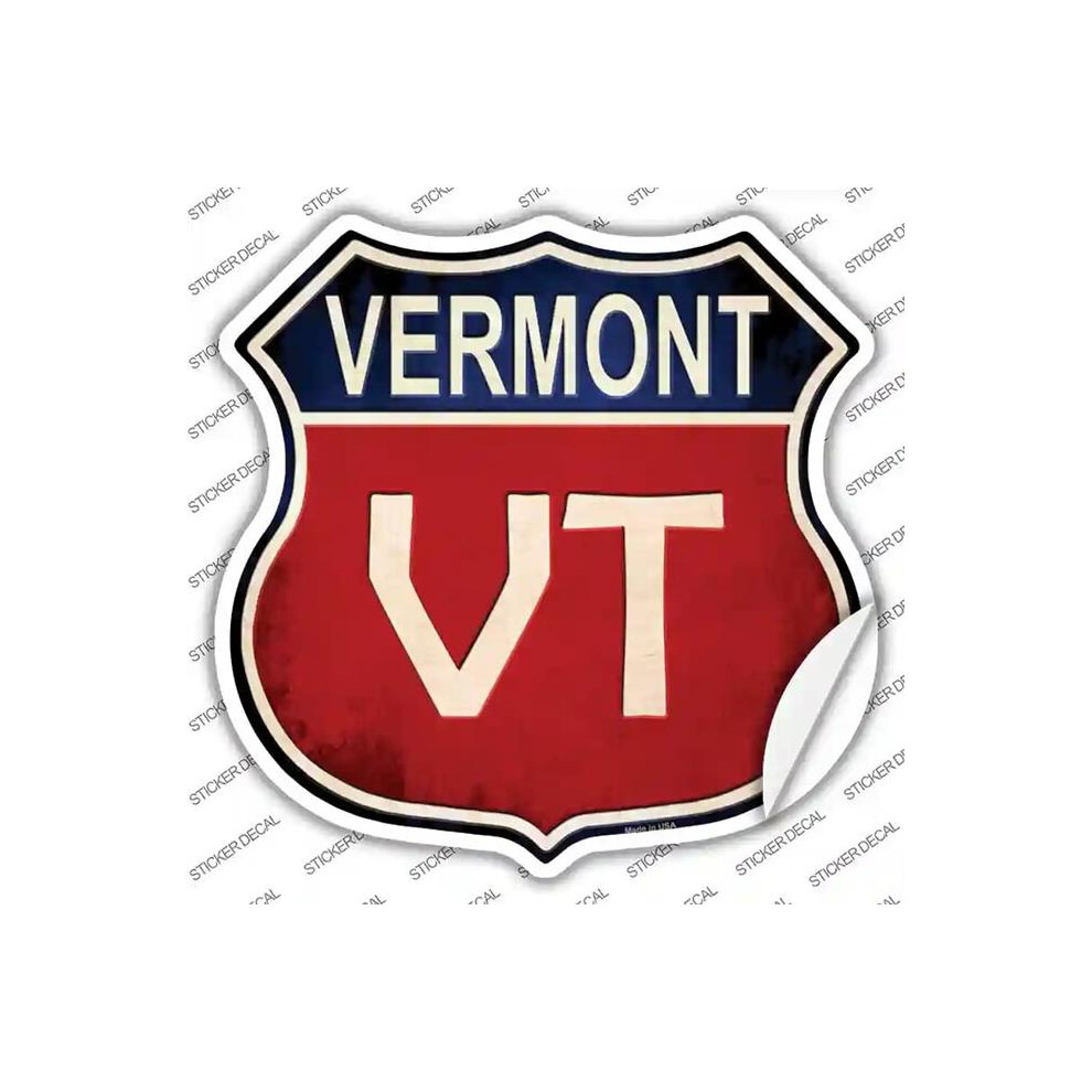 Smart Blonde Hs-540S-S Vermont Novelty Highway Shield Sticker Decal - Small 731997823593