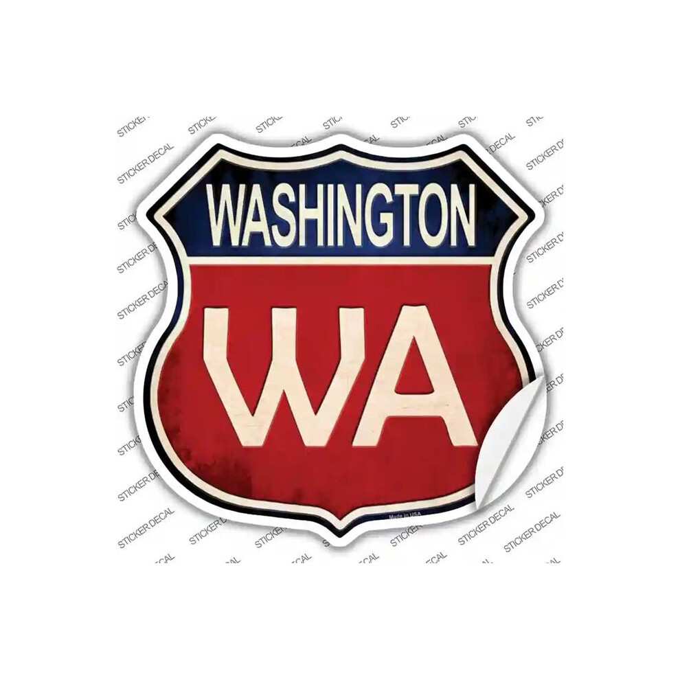 Smart Blonde Hs-542S-S Washington Novelty Highway Shield Sticker Decal - Small 731997823623
