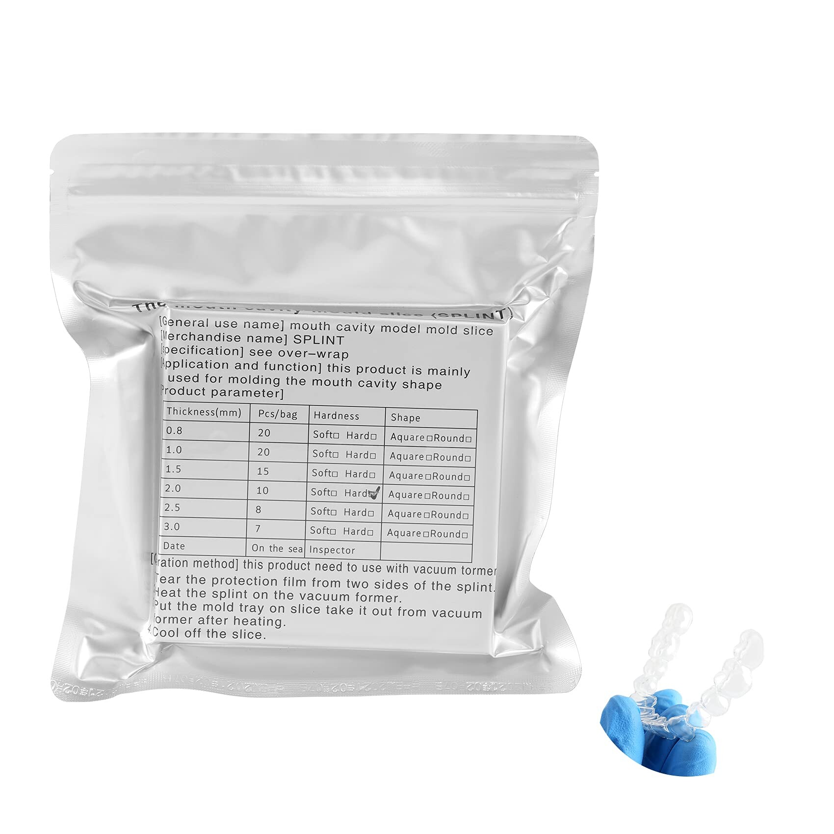 10 feuilles de mat riaux de thermoformage pour attelles dentaires dures