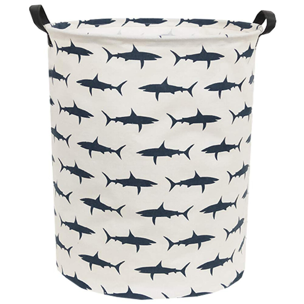 Panier     linge pliable en toile Sanjiaofen pour enfants, panier de rangement en forme de requin, pour d   coration de chambre d'enfant, panier de r
