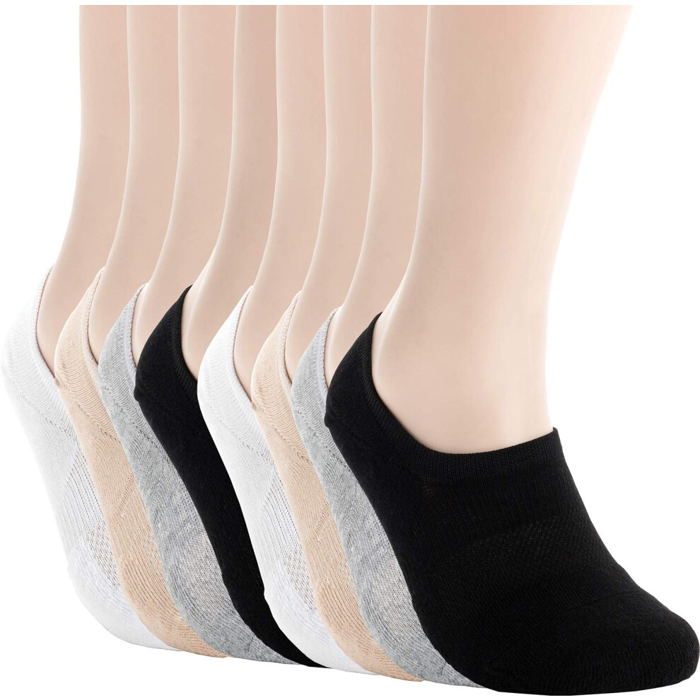 Chaussettes invisibles Pro Mountain pour femmes, coussin en coton, doublure pour pieds, SML XL, baskets, mocassins, chaussures plates, pointures