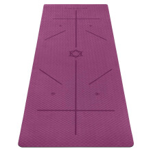 Ewedoos Yoga Mat with Alignment Marks Yoga Mat Thick 1/4'' Textured Surfaces Exercise Mats for Home Workout Eco Friendly TPE Fitness Pilates Non Slip