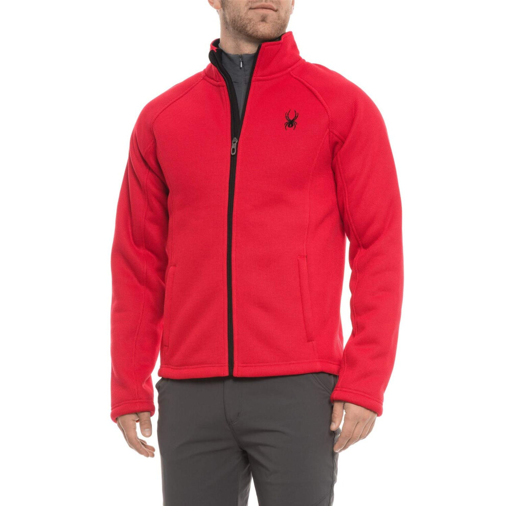 Veste zipp   e int   grale Spyder Steller pour homme, rouge course, taille M