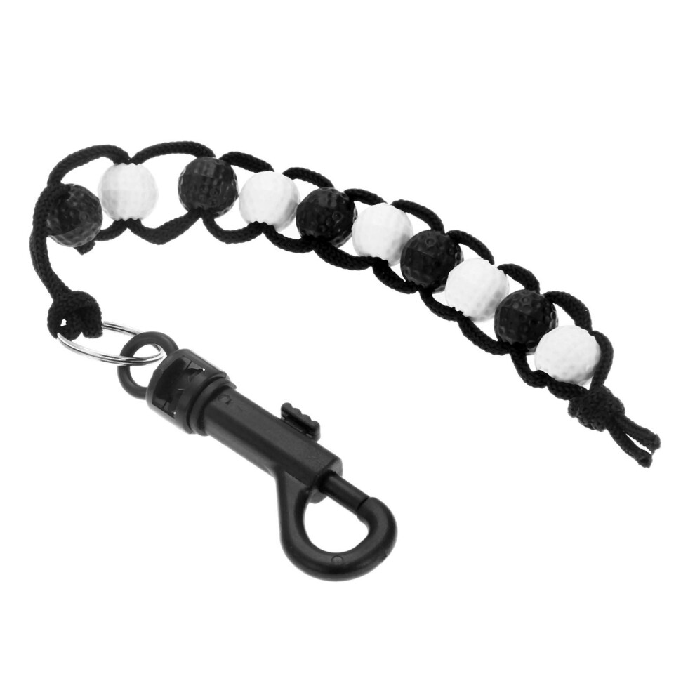 MUXSAM 1 Piece Golf Beads Score Counter with Clip Black  Golf Stroke Score Count Keeper Putting Score Counter for Referee Caddy Golfer-image-OPC-PFKYK9Y-NEW