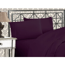 Elegant Comfort Luxurious 1500 Thread Count Egyptian Quality Three Line Embroidered Softest Premium Hotel Quality 4-Piece Bed Sheet Set Wrinkle and F