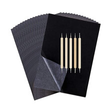 200 folhas transferidas de papel de rastreamento de papel de grafite de carbono e 5 pcs com estilos de grava o em estilos ferramentas de pontas