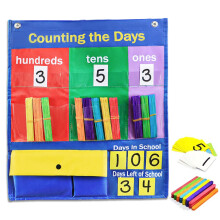Godery Place Value Charts & Counting Caddy Pocket Chart for Classroom (hundreder titalls)