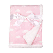 American Baby Company Heavenly Soft Chenille Sherpa modtager t?ppe 3D Pink Cloud 30 """" X 35 """" For Girls (Pack of 1)