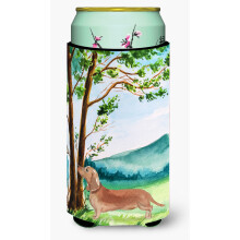 "Caroline's Treasures CK2002TBC Under the Tree Dachshund Tall Boy Hugger koozies, Multicolor"