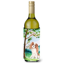 Caroline's Treasures Tree Blenheim Cavalier Spaniel Weinflasche Hugger Cold-Beverage-Koozies 750 ml Mehrfarbig