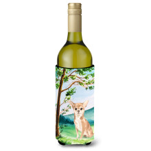 Caroline's Treasures CK2018LITERK Under The Tree Chihuahua Weinflasche Hugger Cold-Beverage-Koozies 750 ml Mehrfarbig