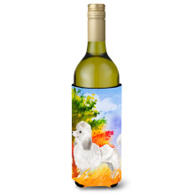 """"Caroline's Treasures CK1929LITERK Fall Poodle Wine Bottle Hugger cold-beverage-koozies 750 ml Mehrfarbig""""