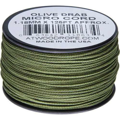 Atwood corde MFG micro cordon 125ft olive terne