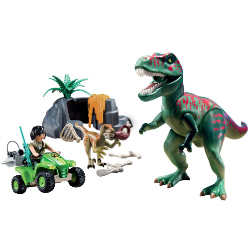 PLAYMOBIL Playmobil Explorer Quad con T-Rex