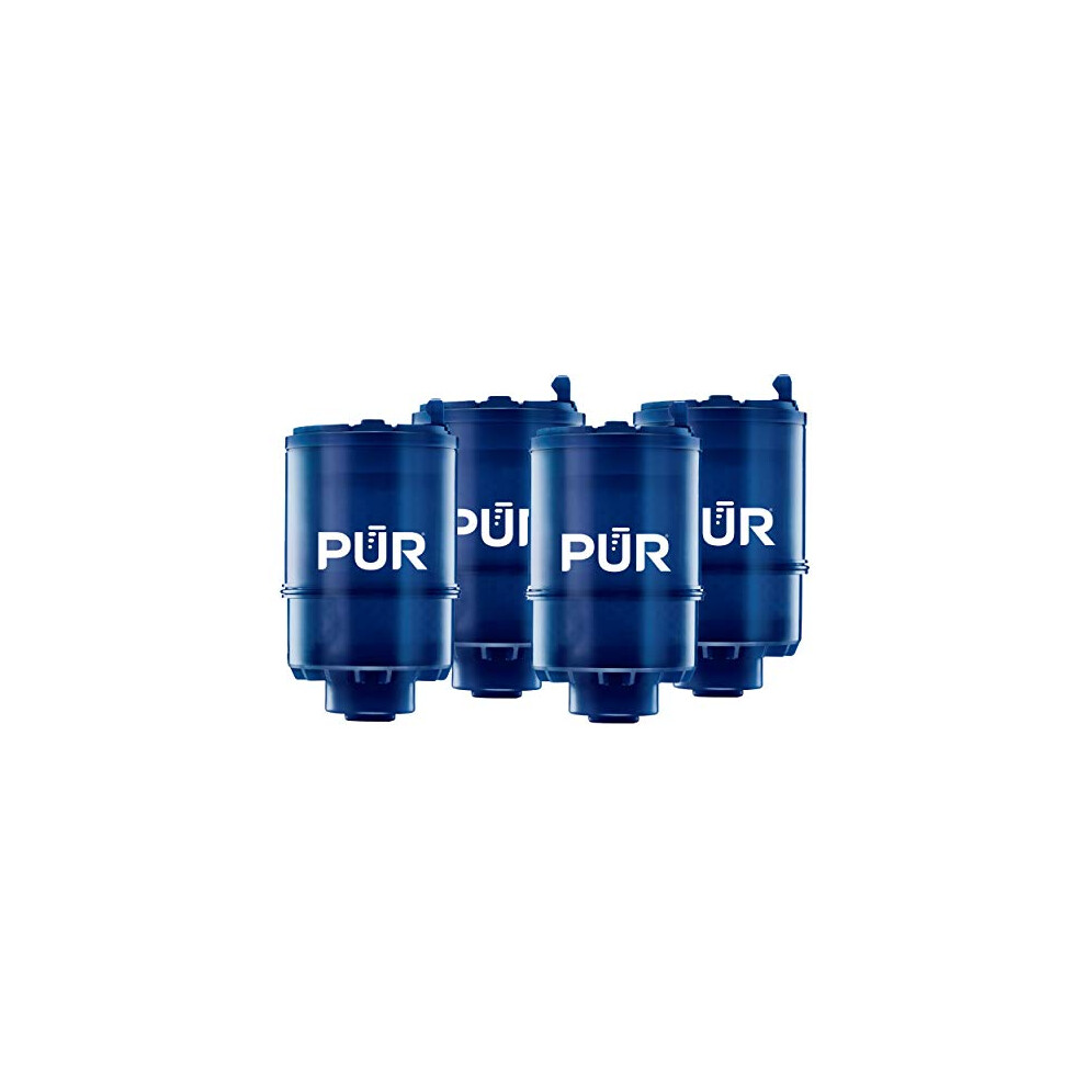 PUR MineralClear Faucet Water Filter Replacement for Filtration Systems  4 Pack  Blue  4 Count